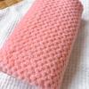 Non-shedding Absorbent Unisex Coral Fleece Bath Towel - Large, Quick-drying, Thickened Pineapple Grid Wrap