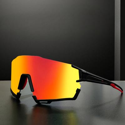 New Cycling Glasses Outdoor Large Frame Sports Sunglasses TR90 Windproof Bicycle Glasses for Men and Women