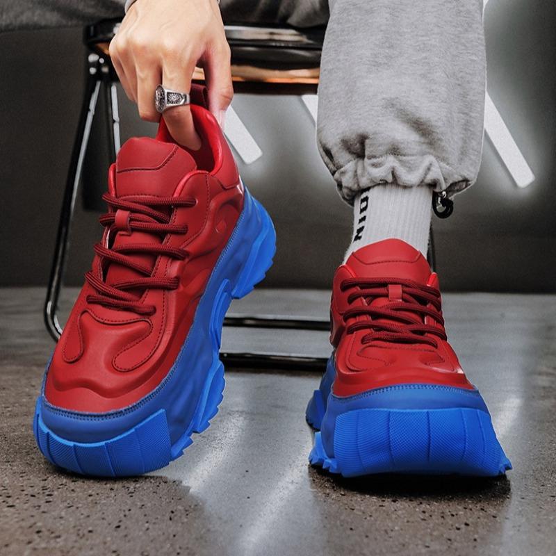 Fashion Shoes for Men High Quality Platform Sneaker Fad Leather Thick Sole Leisure Men Sneaker Outdoor Hiking Men Shoe Zapatillas Hombre