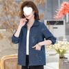 Autumn Stylish Jacket for Middle-Aged & Elderly Women - Short, Thin Windbreaker for Spring & Autumn