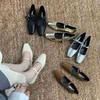 Retro Mary Jane Shoes Women'S Spring And Autumn Word With Low Heels Single Shoes Commuting Versatile Temperament