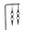 Gothic Spike Stainless Steel Rivet Earrings - Handmade Grunge Jewelry
