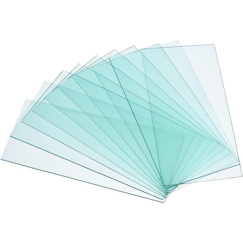 Schweißschutzscheibe, 20 Stück Transparenter Schutzersatz rechtwinklig für Solar, Klar