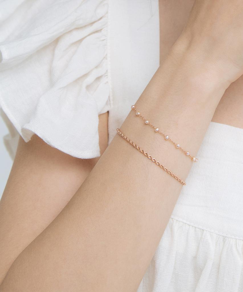 Mcel 14K Sweetie Rope Chain Bracelet