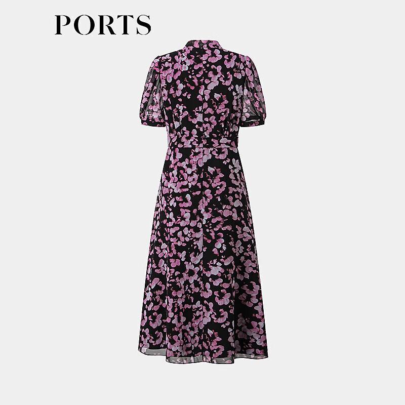 PORTS Women's Elegant V-neck A-line Dress ALP8D007JPP042