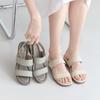 Gisse Genuine Leather Domestic Handmade Shoes Lumi Punching Comfort Sandals Gis-47259