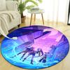 1pc KPop Demon Hunters28 Design Printed Area Round Carpet for Bedroom Living Room Home Decor Rugs Mat Non Slip Mat Rug for Bedside