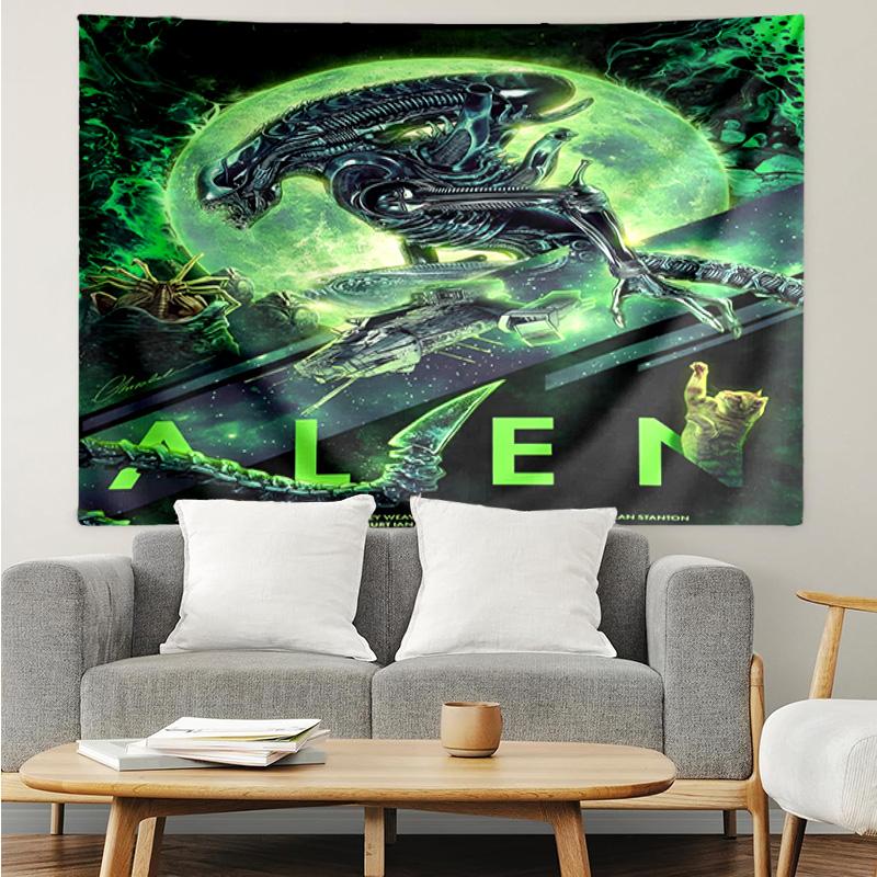 Alien Ornate Frame Quick-Dry Tapestry Hanging for Bedroom,Livingroom, Playroom,Decor Art Room Wall Tapestry Holiday and Birthday Gifts