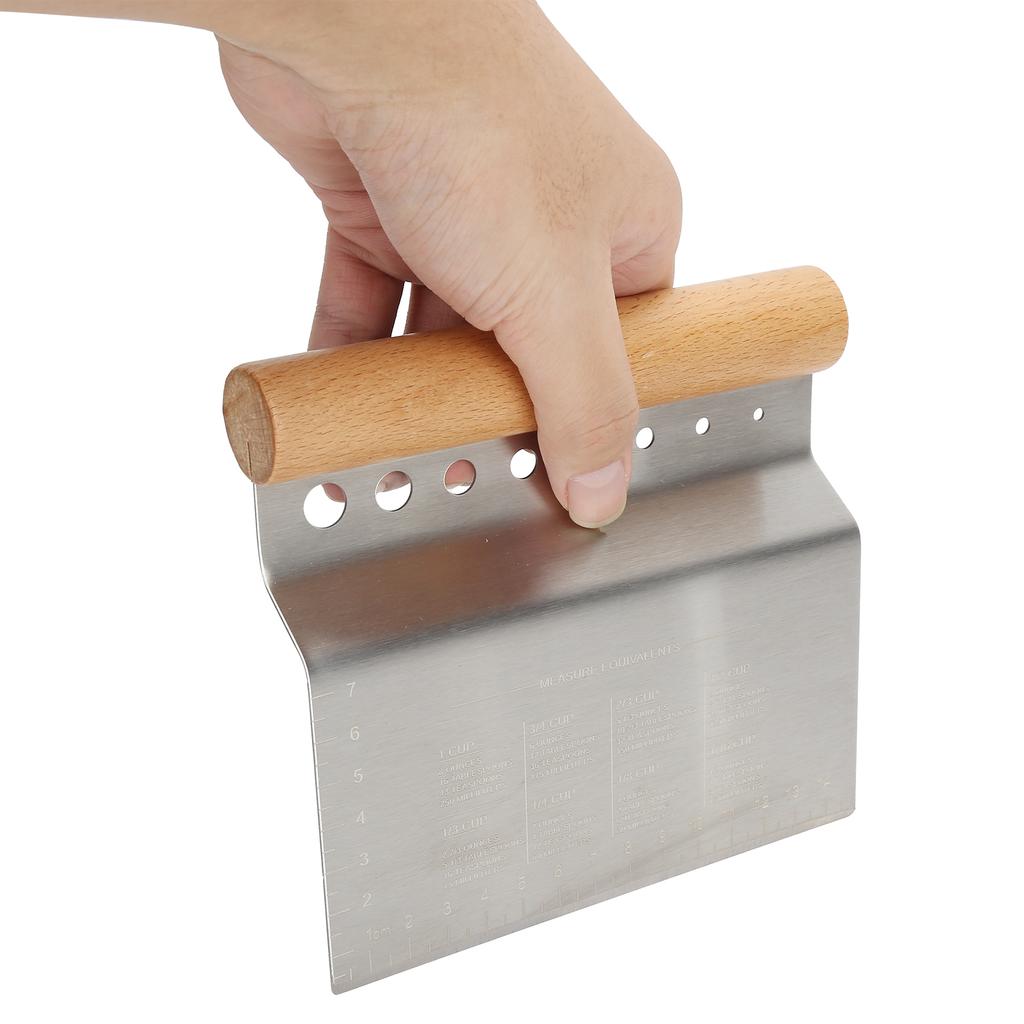 Dough Scraper Multifunctional Kitchen Tool Baking Tool with Handle for Dough and Pizza