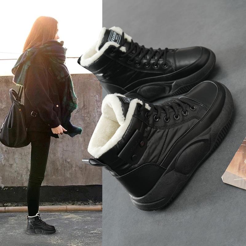 2023 Women's Versatile High-Top Snow Boots with Velvet Lining