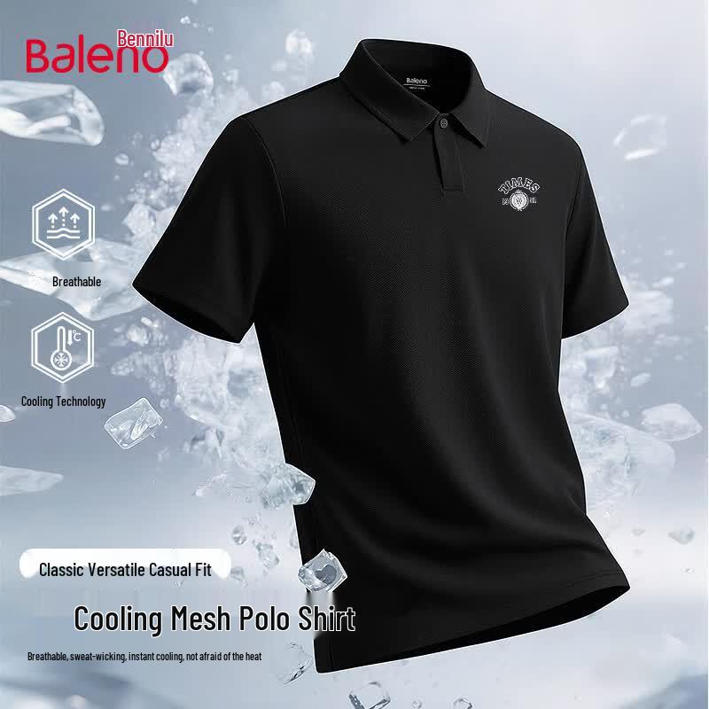 Baleno Men s Ice Silk Breathable Polo Shirt M