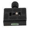 Tripod Quick Release Plate Clamp 38 Inch Thread QR Clamp and 60mm Plate with Bubble Level for