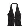 Jnleaog Summer New Women's Clothing Fashion Style Stylish Open Back Hanging Collar Tops 3508777 800