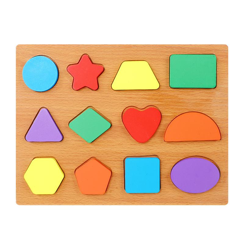 Macaron Building Block Number Alphabet Board Enlightenment Shape Cognitive Matching Board Baby Puzzle Puzzle Early Education Toy