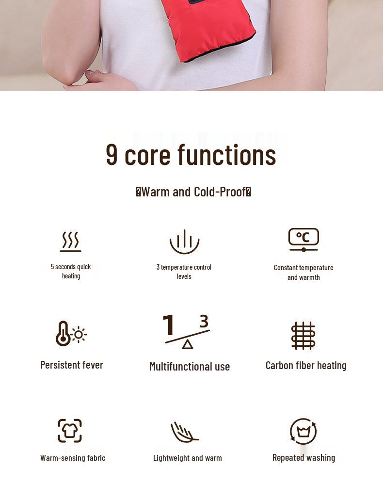Electric Heating Scarf with Neck Warmer and Cold-Proof Insulation for Cervical Spine Relief