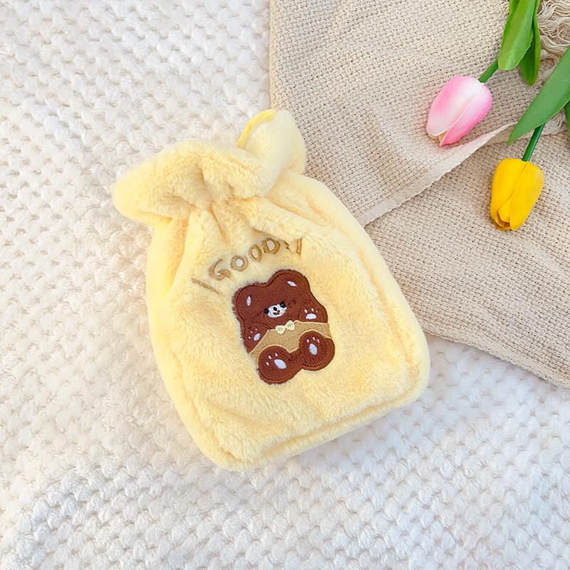 

Cartoon Embroidered Plush Hot Water Bottle