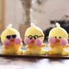 Adorable Hyaluronic Acid Duck Plush Toy Cute Mini Yellow Duck Bag Charm