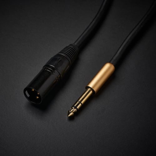 Cliche 6.35mm TRS to XLR Canon Conversion Cable (2-Pack) 6.35mm (1/4 Inch) Stereo Male to XLR Male, 0.75m XLR Conversion Cable