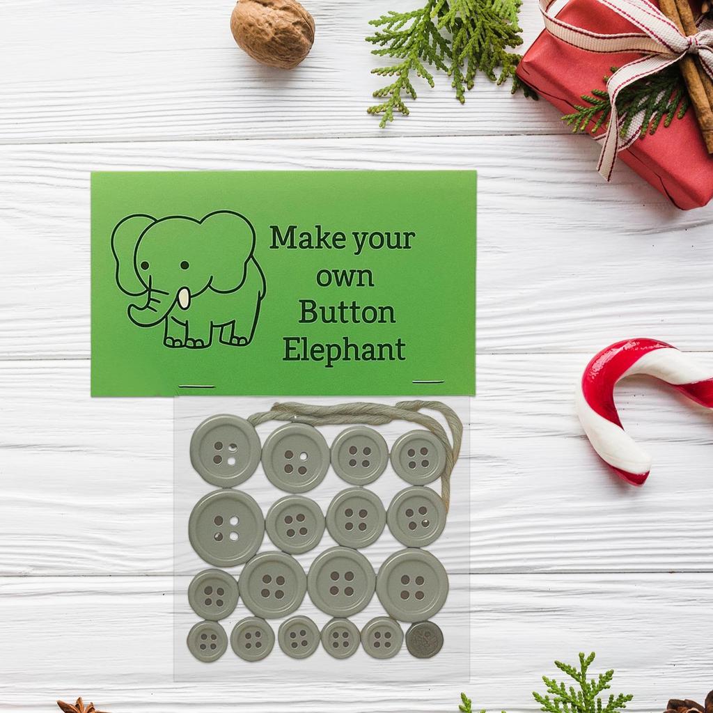 Button Ornament Craft Kit Cute Keepsake Educational Christmas Button Ornament Crafting Set For Kids Teens Adults Children Mantel