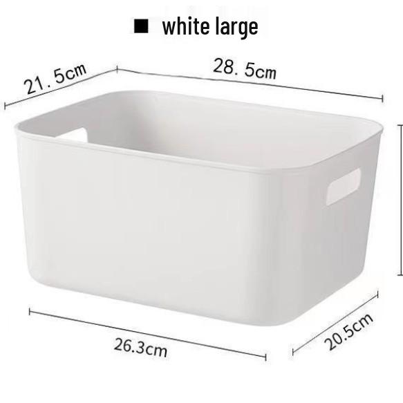 

Кошик для зберігання дрібних речей - Пластиковий органайзер для гуртожитку або дому; Ідеально підходить для іграшок, фруктів, приправ та іншого White