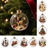 Xmas Tree Hanging Decorations Christmas Story Ornament Acrylic Angel Santa Claus Gifts for Family Candy House Designs Ball Shape Festive Decoration