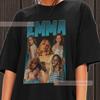 Emma Laird T Shirt Cotton Vintage 90 Amp 39 S Crewneck Vintage Washed Slightly Graphic Stylish Designer Clothes Versatile