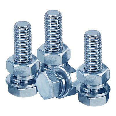 Galvanized Hex Head Bolt, Nut & Washer Set