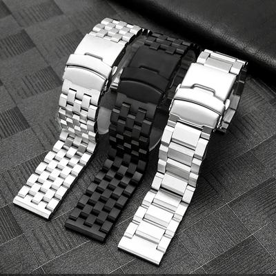 20mm 22mm Pánský nerezový řemínek k hodinkám pro Huawei GT5 46mm GT4 Kovový náramek pro SAMSUNG Galaxy 7 44mm 40mm 6classic 43 47mm