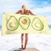 Beach Towel,Oversized Soft Absorbent Camping Travel Towel Quick Drying Absorbent Microfiber Pool Towel with Avocado Pattern