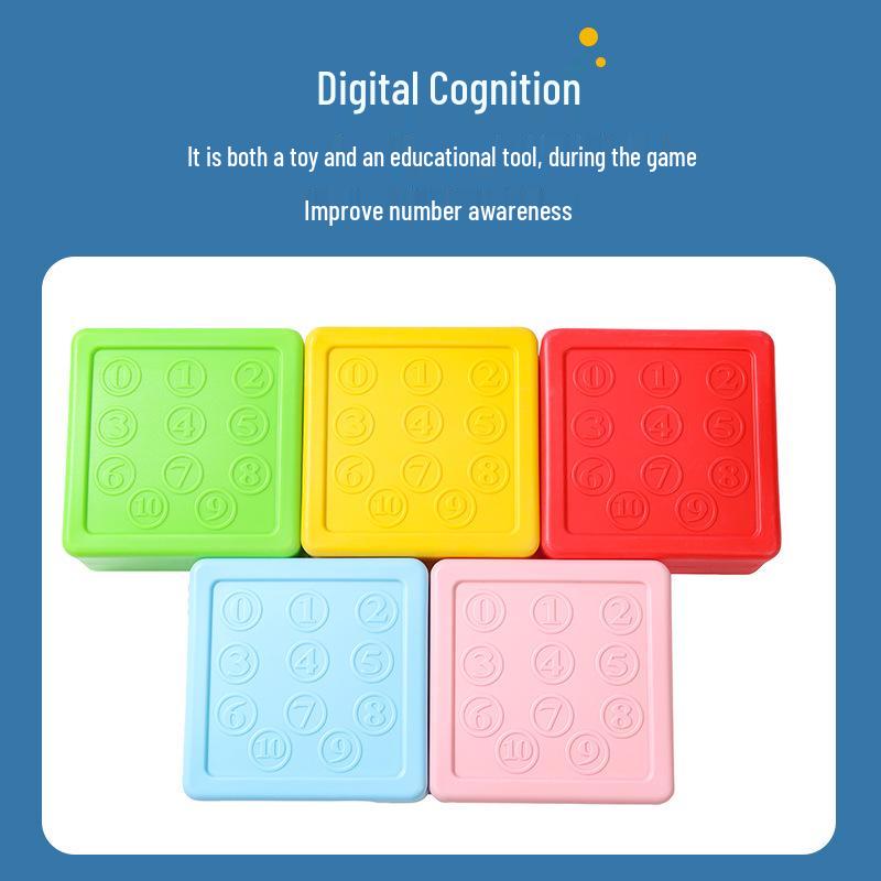 Extra Large Geometric Paradise 3D Building Blocks Set for Kindergarten
