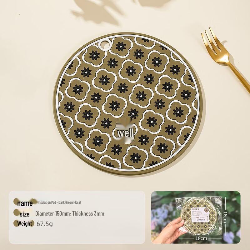 Ruhan Round Heat Insulation Placemat Set