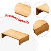 Compact Wooden Ottoman for Foot Support in Household and Office Settings