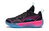 YOUNG Yushuai Low Slip Resistant Cushioning Abrasion Resistant Low Top Children's Basketball Shoes Black Pink YKBS058-1