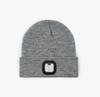 New Design Headband Listen Songs Talk Beanie Knitted Bone Conduction Headphones Wireless Music Head Light