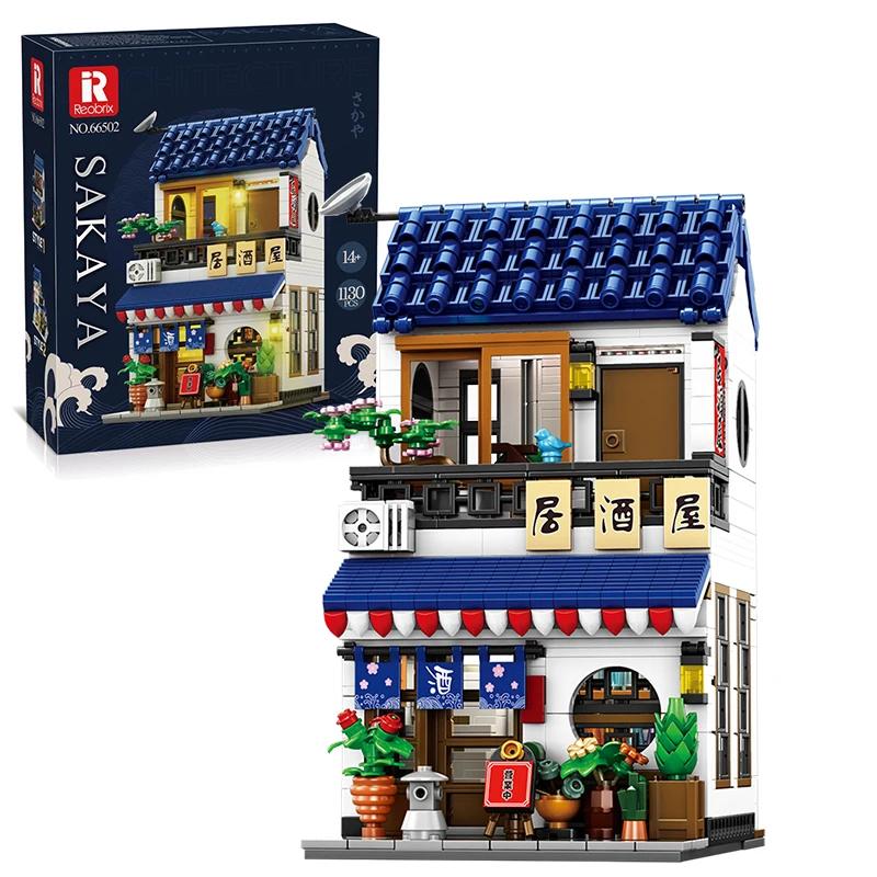 

1130PCS Japanese Izakaya Construction Blocks City Streetview Model Bricks Desktop Decoration Children DIY Instructive Playthings Holiday Gifts