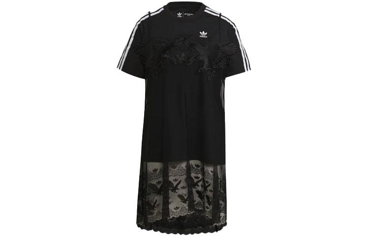 Adidas Originals Short Sleeved Dress Women s Black H59018 30