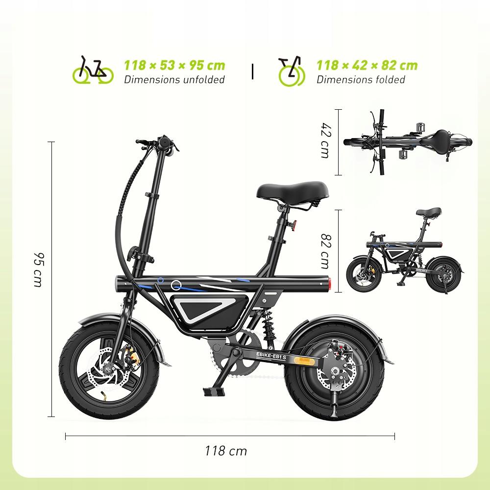 Stad Elektrische Fiets EB1S krachtig 250W 25km/u 36V10Ah 45 KM Volwassen elektrische fiets, e-bike, elektrisch