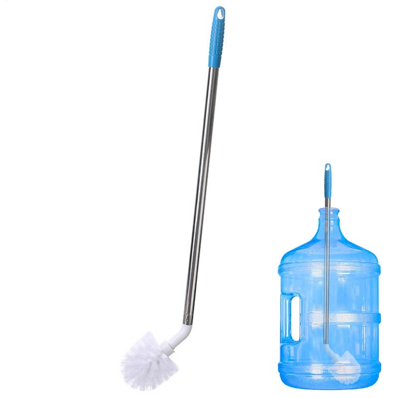1pcs Long Cleaning Brush For 3/5 Gallon Water Bottle Nylon Bristles And Stainless Steel Handle Bendable Bottle Cleaning Brushes