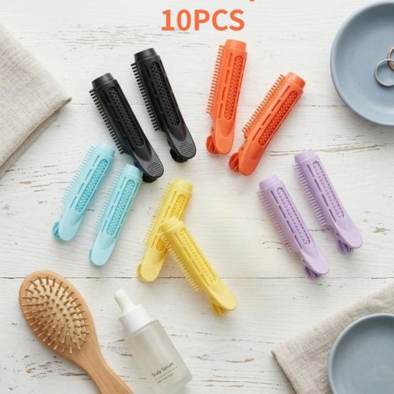8pcs Fluffy Volumizing Hair Root Clips - Self-Grip Hair Styling Tool For Instant Bangs And DIY Hair Rollers For Women