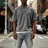 Men's Casual Two-Layer Short Sleeve T-Shirt - Fashionable Look Top for Summer Everyday Wear - Slim Fit Basic Tee for Men
