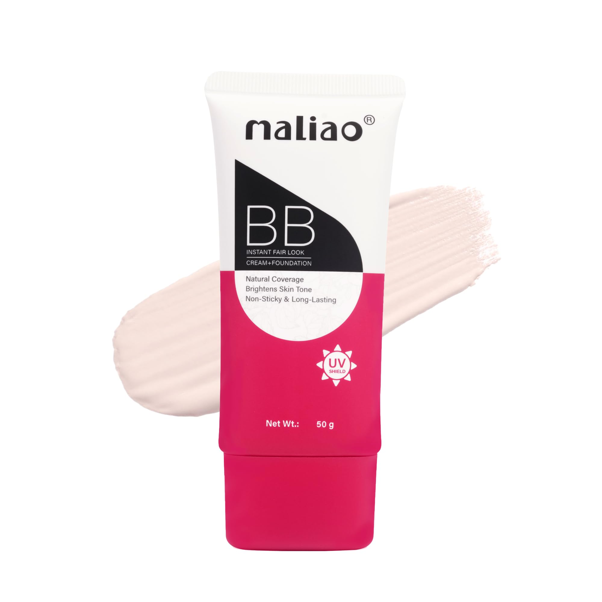 Maliao BB Foundation + Fairness Cream - Instant Fair Look (01) 50g