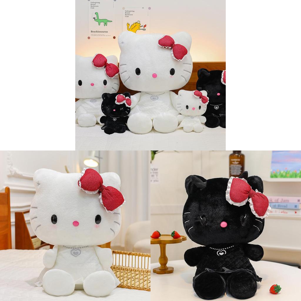 Adorable Angel And Devil Kt Cat Plush Toy Soft Kitty Doll For Kids And Collectors