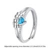 Fashionable 2 in 1 Adjustable Sturdy Brass Rings pORTABLE for Stress Relief with Heart and Rotating Bead Designs