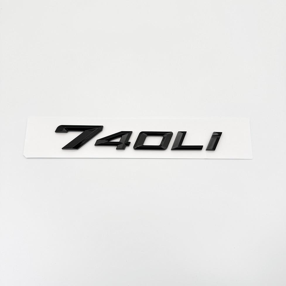 2023 Glossy Black Letters735i 740i 760i 735Li XDrive Emblem for BMW New 7 Series Car Fender Trunk Rear Car Logo Sticker Tx2