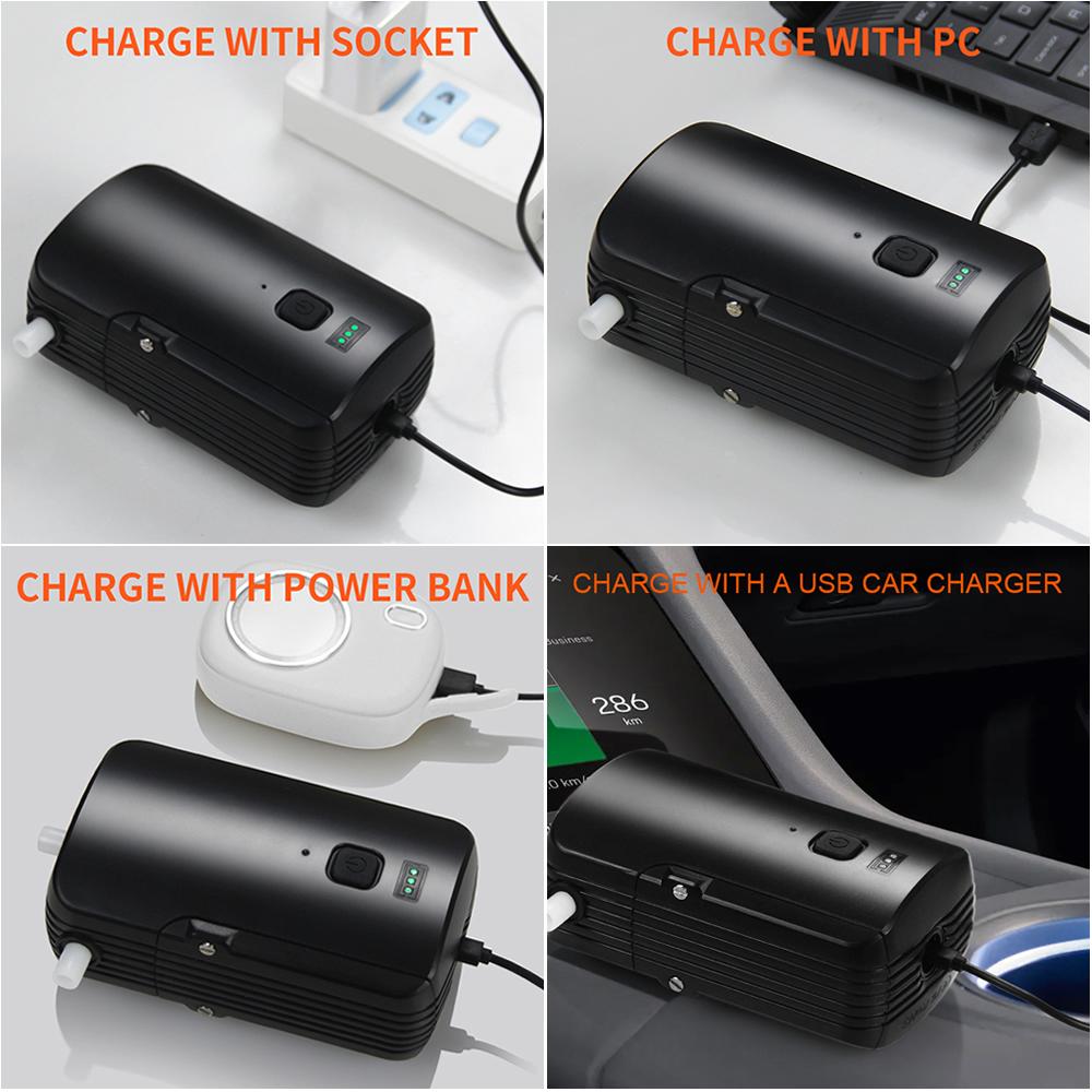 Outdoor Camping Shower Portable Electric Shower Pump Waterproof with 2Level Water Flow for Camping