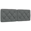 Bed Frame without Mattress Dark Grey 140 x 200 cm Fabric