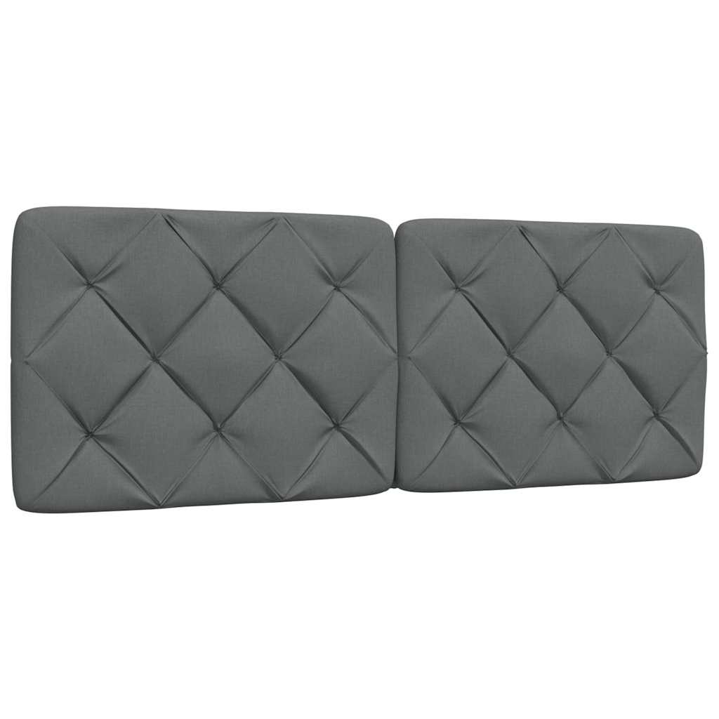 Bed Frame without Mattress Dark Grey 140 x 200 cm Fabric