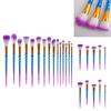 Mermaid Spiral Pattern 12 Piece Makeup Brush Set With Artistic Handles For Professional And Home Use
