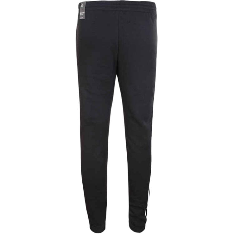Adidas Knitted Fabric Fleece Lined Cuffed Retro Sports Pants Knitted Sweatpants Men's Black BR4083