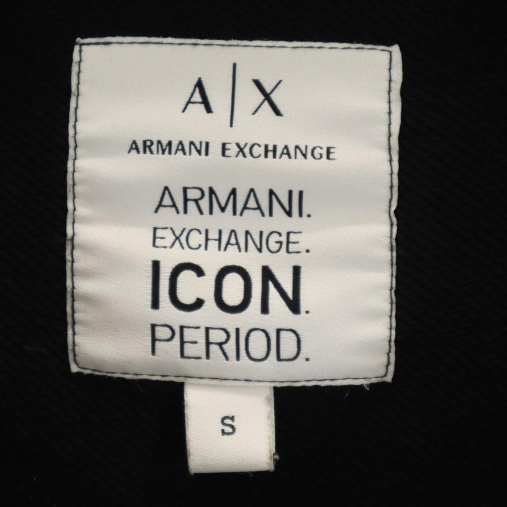 ARMANI EXCHANGE Long sleeve sweat Zip hoodie S black Men's Used